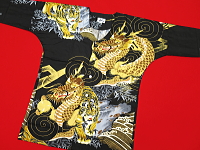 東京いろはの鯉口シャツ・ダボシャツ　龍と虎